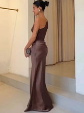 Julissa Mo Satin One-Shoulder Dress